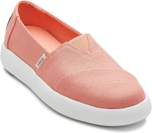 Vista 2 de TOMS Alpargata Malva sin cordones para mujer, Blanco