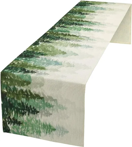 Vista 37 de Camino de mesa con estampado de vaca, camino de mesa estilo occidental con estampado de cuero de vaca en blanco y negro, decoración de mesa