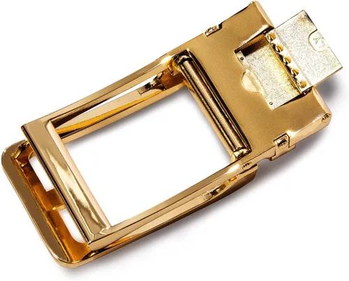 Vista 6 de Dubulle Cinturón de trinquete para hombre OroNegroRojoVerdeAzulBlanco con hebilla automática - Cinturón de negocios casual Regalo - Ajuste ajustable