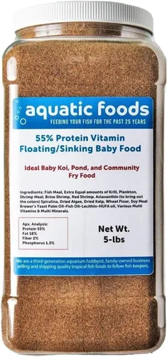 Vista 5 de 55% Proteína Rica en Vitaminas Flotante/Hundido Fry, Bebé, Pescado Tropical Comunitario, Cíclidos, Tetras All Tropical Fish Food... Botella de 3 oz