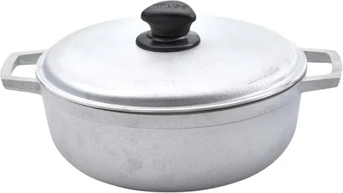 Vista 16 de IMUSA Caldero - Olla con tapa de aluminio de 2 cuartos de galón, aluminio fundido, perfecta para servir grupos pequeños, asas remachadas, fabricada