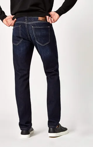 Vista 4 de Mavi Jake - Pantalones de mezclilla ajustados de tiro regular para hombre