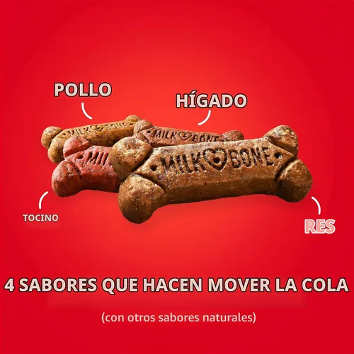 Vista 4 de Milk-Bone Gravybones Galletas para perro, pequeño/mediano, 19 onzas (paquete de 12), perros pequeños