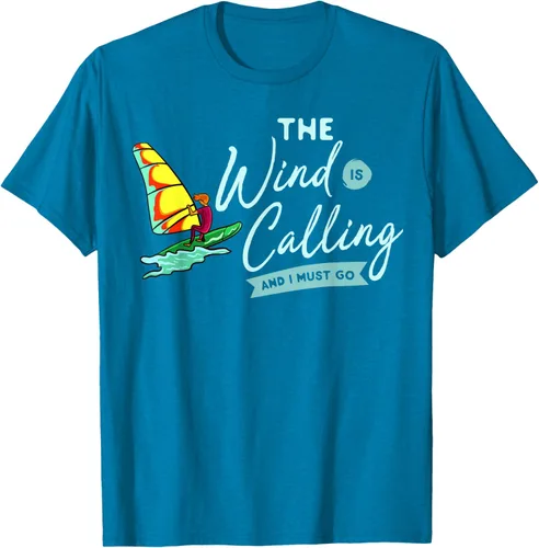 Vista 55 de Windsurfing Board Camiseta Windsurfer, Negro