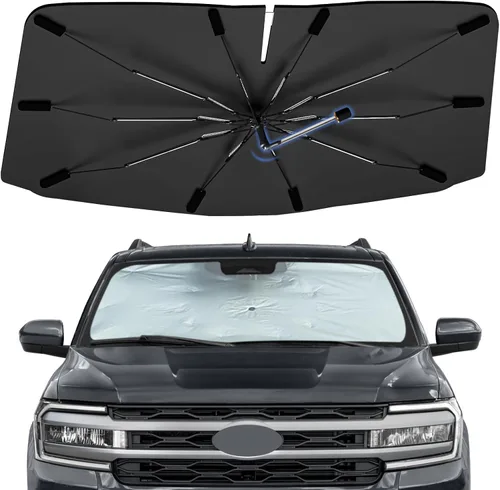 Vista 27 de Sombrilla Parasol para Parabrisas para Mazda 3 2014-2026, Parasol Plegable para Coche para Ventana Delantera, Visera Protectora Solar Altamente