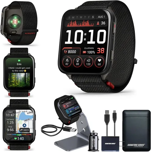 Vista 13 de Garmin Venu X1 - Reloj inteligente GPS delgado y ligero, color negro, pantalla AMOLED, funciones avanzadas de salud y fitness, seguimiento