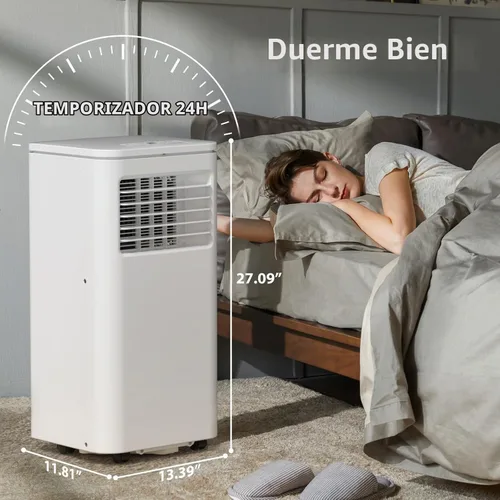 Vista 5 de Antarctic Star Aire acondicionado portátil de 8000 BTU, unidad de CA