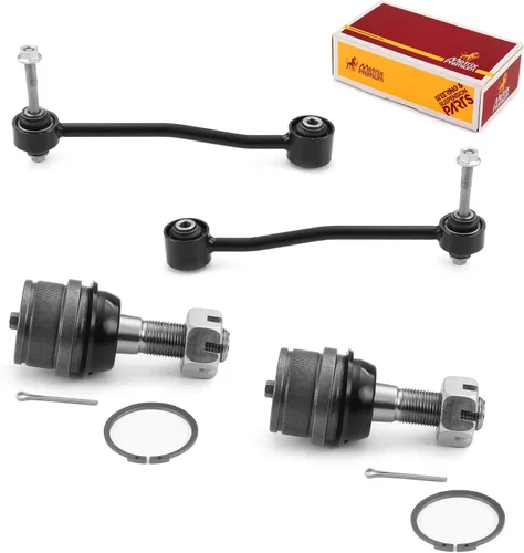 Vista 119 de Metrix Premium Chassis Parts - Juego de 4 piezas de articulación de rótula superior y barra estabilizadora delantera para Ford Ranger RWD 1998-2011