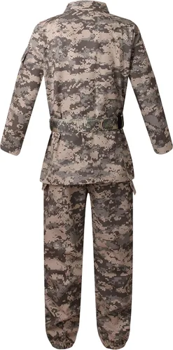 Vista 3 de yolsun Disfraz de soldado de combate de camuflaje para niños de lujo