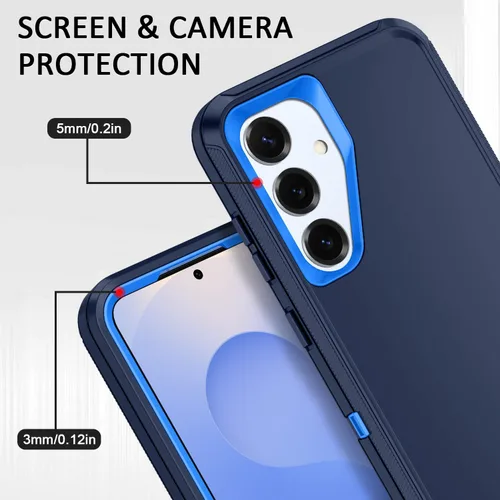 Vista 3 de Funda para Samsung Galaxy S25 Plus/S24 Plus [a prueba de golpes] [3 capas] [grado militar] protección de cuerpo completo, resistente y resistente