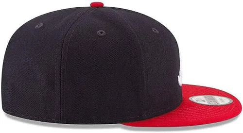 Vista 4 de New Era 9Fifty MLB Atlanta Braves Gorra Snapback Básica Azul Marino/Rojo 11591082 Talla Única