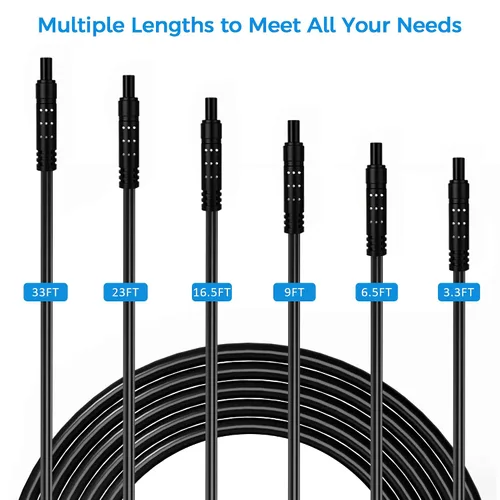 Vista 4 de Cable de extensión para cámara de salpicadero (4 pines de 3.3 pies), cable de cámara de respaldo, cable de extensión de espejo retrovisor, cable