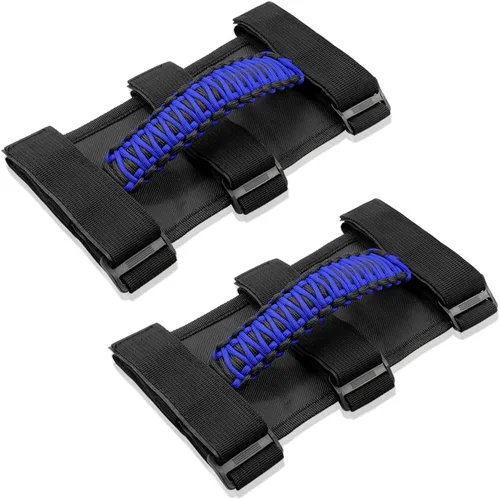 Vista 18 de Accesorios para Jeep Wrangler, barra antivuelco, mango de agarre con moldura para manija compatible con Jeep Wrangler YJ TJ JK JKU JL JLU 1955-2023
