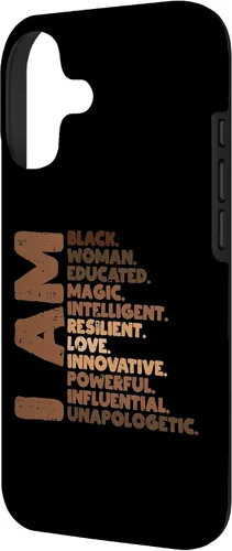 Vista 2 de I Am Black Woman Melanin Africa Pride History BHM Women Gift Case for iPhone 17