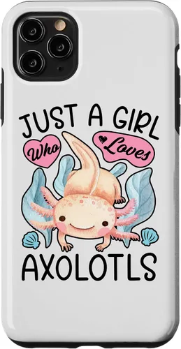 Vista 13 de Just A Girl Who Loves Axolotls Axolotl Lovers Funny Kawaii Case for iPhone 16