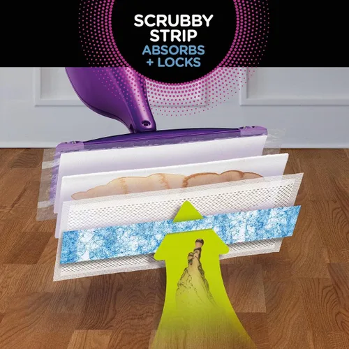 Vista 3 de Swiffer WetJet - Recambio de almohadilla de trapeador resistente, 30