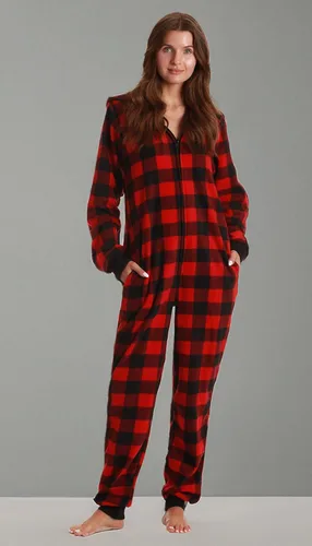 Vista 5 de Just Love - Pijama de una pieza para adultos con estampados de animales Tartán Búfalo