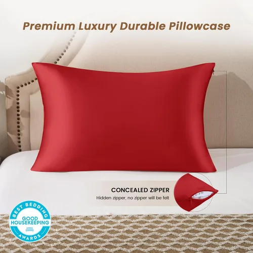 Vista 16 de THXSILK Funda de almohada de seda de morera 100 % natural para cabello y piel, grado 6A, 1 paquete, fundas de almohada de seda de morera con cierre