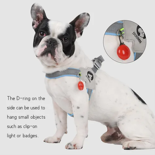 Vista 6 de Easy Walk - Arnés para perro con problemas de tráquea, arnés suave y ajustable para cachorros, sin tirones, fácil de usar, arnés para mascotas sin