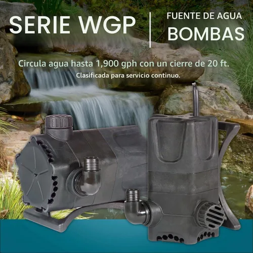 Vista 4 de Little Giant WGP-65-PW 115V, 1900 GPH Dual Discharge Waterfall/Pond Pump