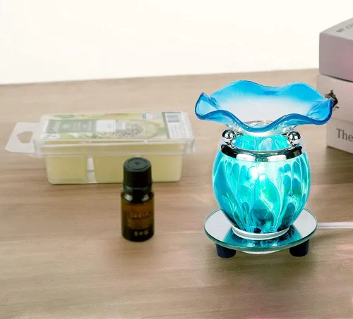 Vista 7 de Calentador Eléctrico de Aceite 3 en 1 con Temporizador de Apagado Automático, Calentador de Cera Perfumado, Calentador de Cera para Velas, Derretido