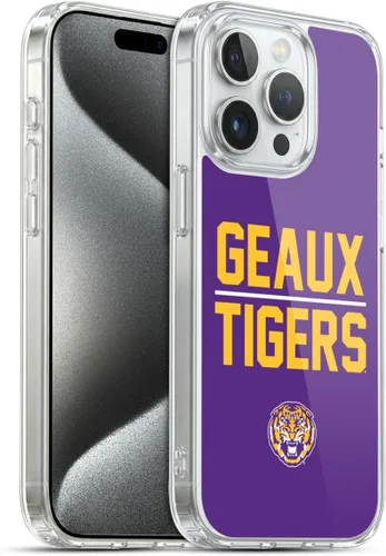 Vista 46 de Head Case Designs Funda de gel suave con licencia oficial de la Universidad Estatal de Louisiana LSU Camou compatible con Apple iPhone 7 Plus/iPhone