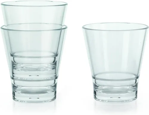 Vista 6 de G.E.T. S-9-CL - Vaso apilable con borde completo de 9 onzas, transparente (paquete de 12)