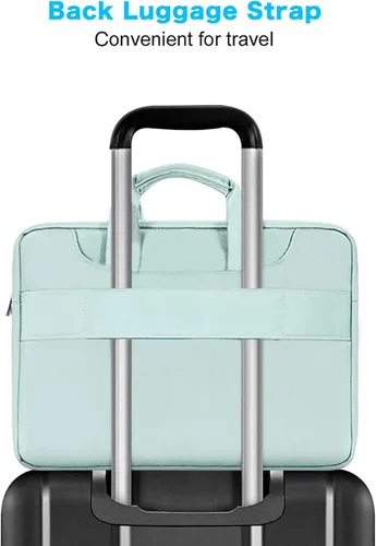 Vista 4 de MOSISO 360 Bolsa Protectora para Laptop de Hombro Compatible con MacBook Air de 13 pulgadas M4 M3 M2 M1 2025-2018/Pro M2 M1 2025-2016, Funda