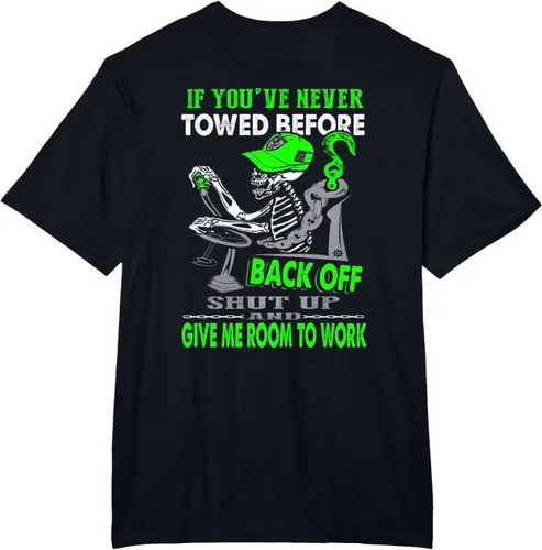 Vista 32 de Proud Tow Truck Operator - Camiseta, Negro, S