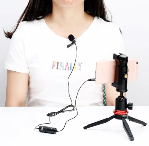 Vista 2 de BOYA BY M1 - Micrófono Lavalier para Smartphones, cámaras Canon Nikon réflex digital, videocámaras, grabadoras de audio, PC.