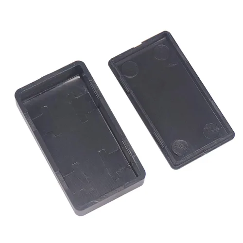 Vista 5 de Zulkit 12 cajas de proyecto de plástico ABS para proyectos eléctricos, caja de conexiones de energía, color negro, 1.97 x 1.10 x 0.59 pulgadas 12