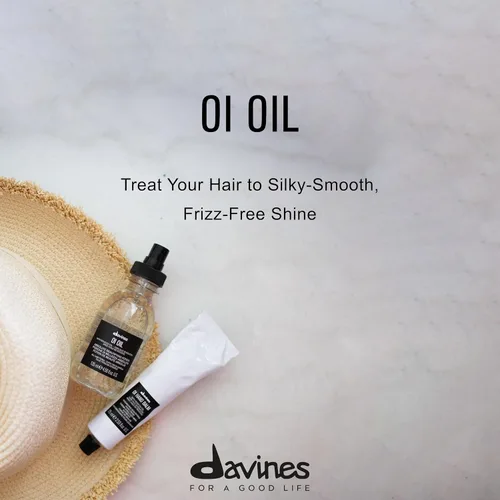 Vista 3 de Davines OI Oil, Multi-Function Potion for All Hair Types - Weightless Anti-Frizz & Shine-Enhancing Serum with Roucou Oil - Detangles & Replenishes