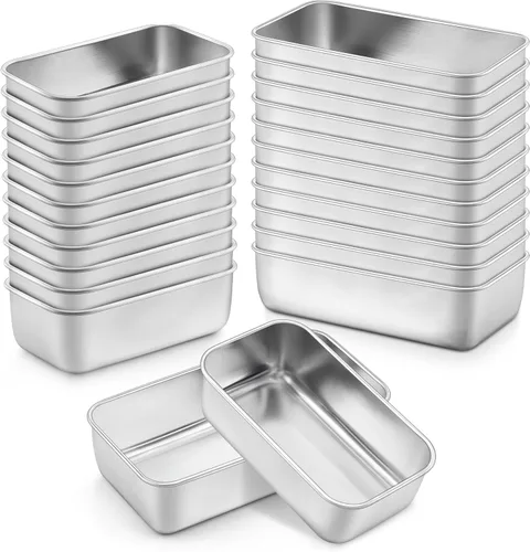 Vista 18 de Onader Molde para pan para hornear, sartén profunda de acero inoxidable de 9 x 5 pulgadas