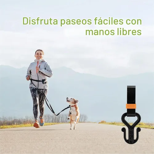 Vista 5 de SVD.PET Soporte para bolsas de excrementos de perro, soporte para bolsas de desechos, bolsa de excremento de perro, soporte para manos libres (negro)