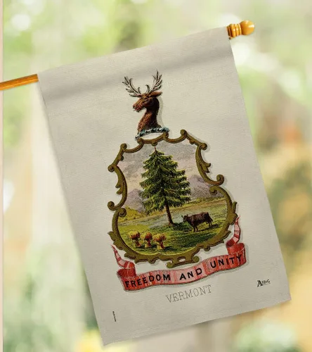Vista 9 de Escudo de armas Vermont House Flag – Paquete de Estados Americanos, Estados Unidos, Territorios Americanos, República, País, Área Particular