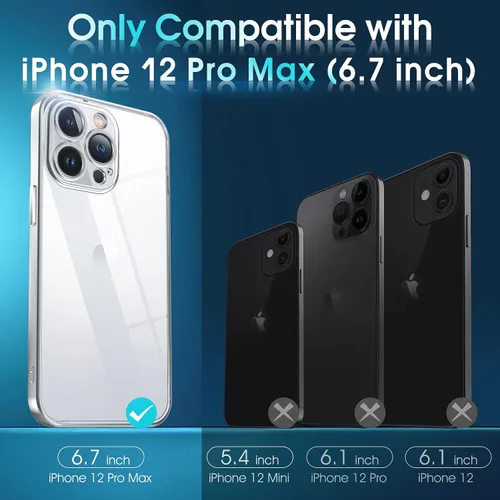 Vista 636 de Supdeal Funda cristalina transparente para iPhone 11, [No se amarillea] [Protección de la cámara] [Probado contra caídas de grado militar] Funda