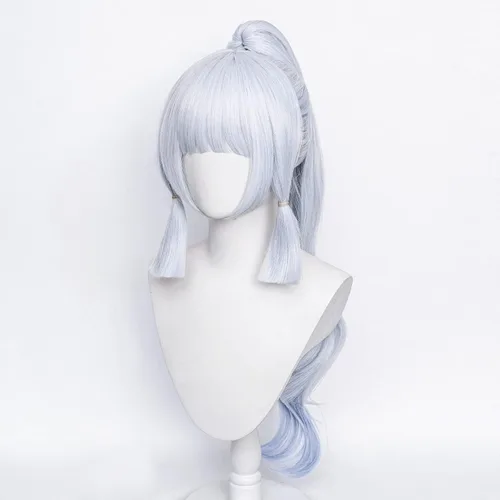 Vista 2 de XiongXiongLe Halloween Anime Role Wig Cosplay Women Costume Silver Purple Ponytails Heat Synthetic Hair Wigs for Party Cos Festival Christmas
