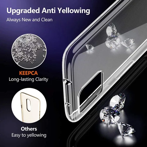 Vista 6 de Funda transparente para Google Pixel 4a 5G, no compatible con Pixel 4a, delgada, suave, silicona flexible, gel de poliuretano termoplástico, a