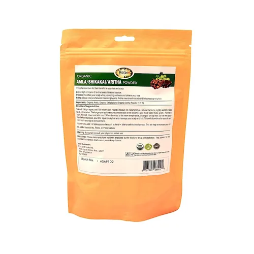 Vista 2 de Herbi+ Polvo de henna orgánica (Lawsonia Inermis) Acondicionador y color para el cabello 100% natural USDA orgánico, vegano, sin OMG Sin