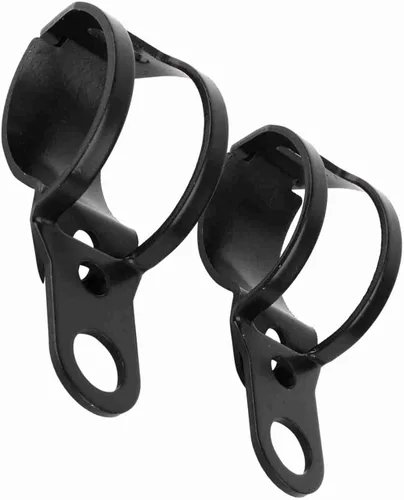 Vista 6 de Terisass Soporte de señal de giro universal de 3.1 x 1.2 in, kit de abrazadera de horquilla de metal