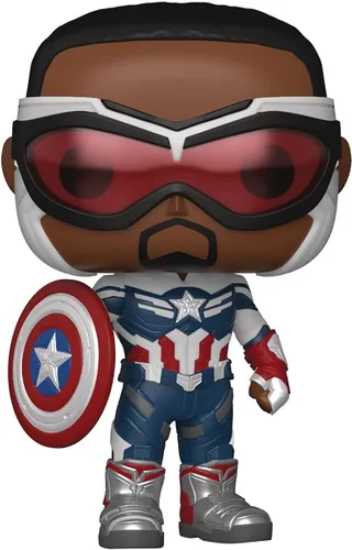 Vista 6 de POP Marvel: Falcon y el Soldado de Invierno – Figura de vinilo Pop de Sam Wilson como Capitán América Funko Pop