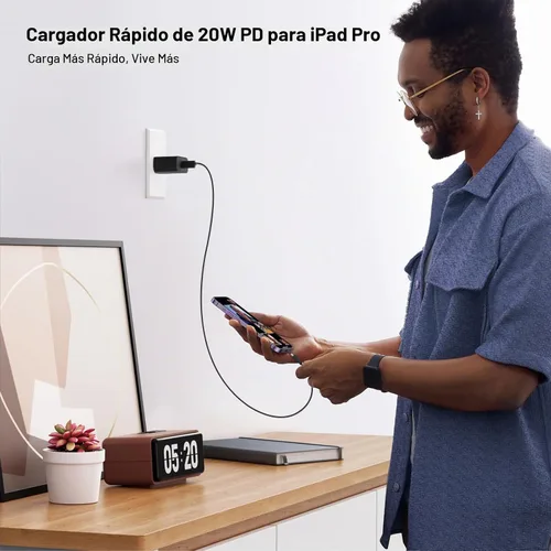 Vista 8 de Matsusho Cargador para iPhone 17, 16, 15, carga rápida, 10 pies, paquete de 2 cargadores de pared USB C de 20 W con cable de carga tipo C de 10 pies