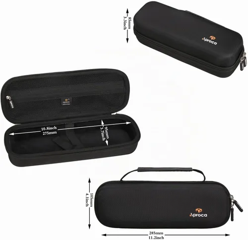 Vista 5 de Aproca Estuche rígido de almacenamiento portátil negro para impresora portátil JADENS/MUNBYN ITP01 y accesorios