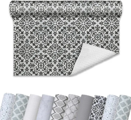 Vista 9 de Con-Tact Brand Grip Prints - Revestimiento antideslizante no adhesivo para encimera, cajón/estante, 12 x 20 pies, mármol de Carrara