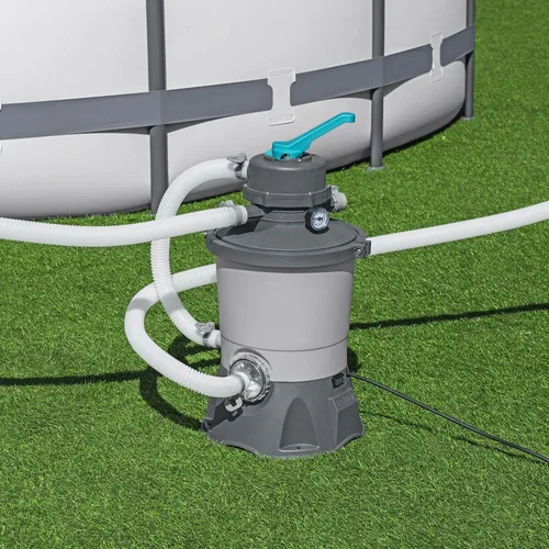 Vista 8 de Bestway Bomba de piscina con filtro de arena de 950 galones para piscinas sobre el suelo de 300 a 4,800 galones con filtro de prefiltro para agua