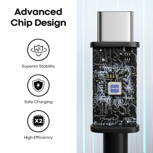Vista 2 de CLEEFUN Cable largo USB C de 20 pies, cable de carga USB a USB-C, cable de carga tipo C de 20 pies para iPhone 16 serie 15, serie Samsung Galaxy