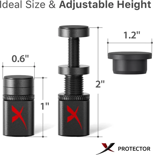 Vista 5 de X-Protector Soporte de GPU – Pequeño soporte de hundimiento de GPU de 1" – 2" – Soporte de GPU premium con almohadilla de goma – Soporte de tarjeta