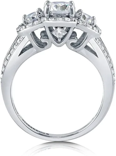 Vista 4 de BERRICLE Sterling Silver CZ Solitaire Wedding Engagement Promise Rings for Her, Round Cubic Zirconia Ring for Women
