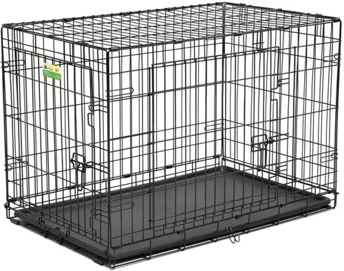 Vista 3 de MID-WEST METAL PRODUCTS CO., Jaula para perros Contour DBL de 42" Beige