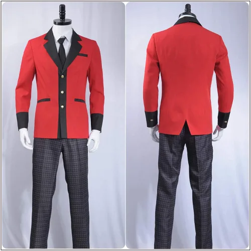 Vista 2 de Cos-Love Kakegurui - Disfraz de jugador compulsivo de anime Manyuuda Kaede, para hombre